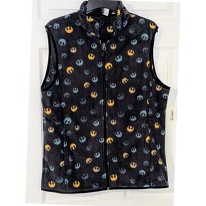 Amazon Essentials Star Wars Rebel Alliance Fleece‎ Vest Size Medium NWT